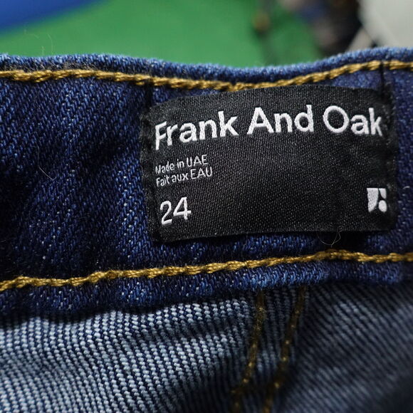 NWT FRANK AND OAK CYNDI STRAIGHT FIT DENIM BLUE JEANS WOMENS SIZE 24 NEW! - Picture 12 of 12
